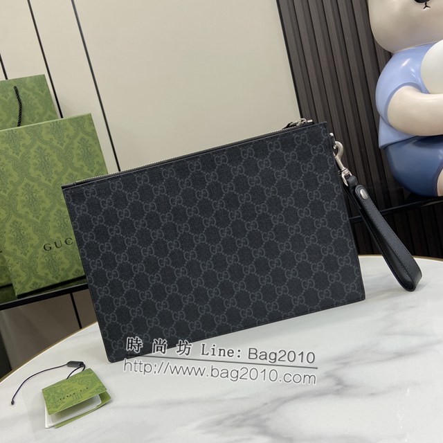 Gucci專櫃古馳最新款Ophidia系列手包男士手拿包 jh2284型號：473904